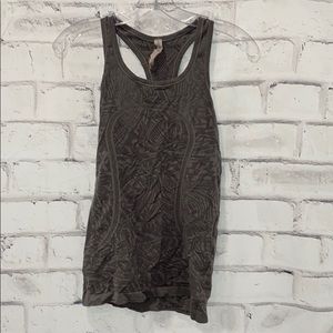 Gray athletic tank top